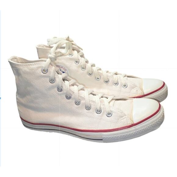 Vintage Converse Chuck Taylor All Star High Top White Made in USA Men's Size 10 - Picture 2 of 11
